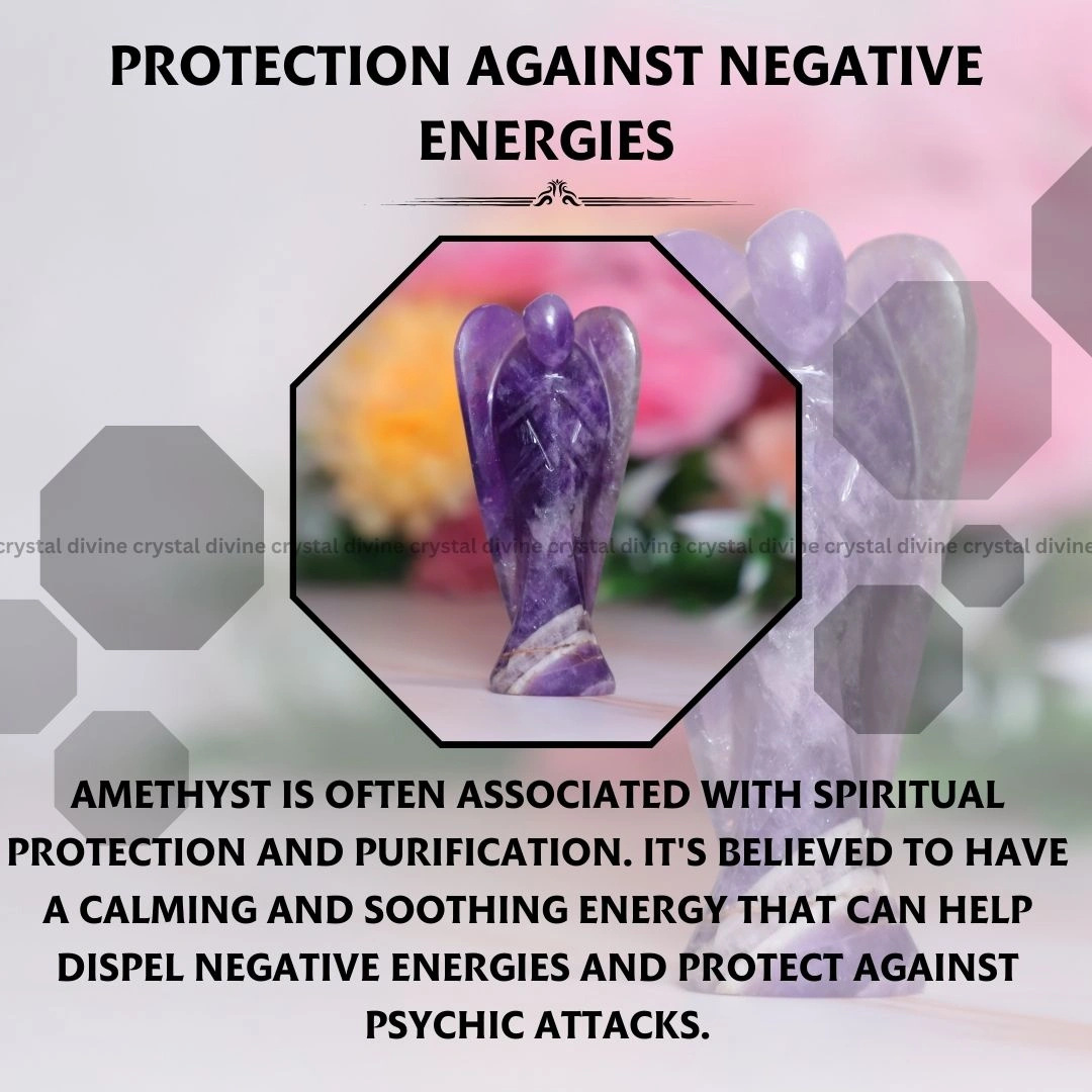 Amethyst Crystal Angel (Protection & Purification)
