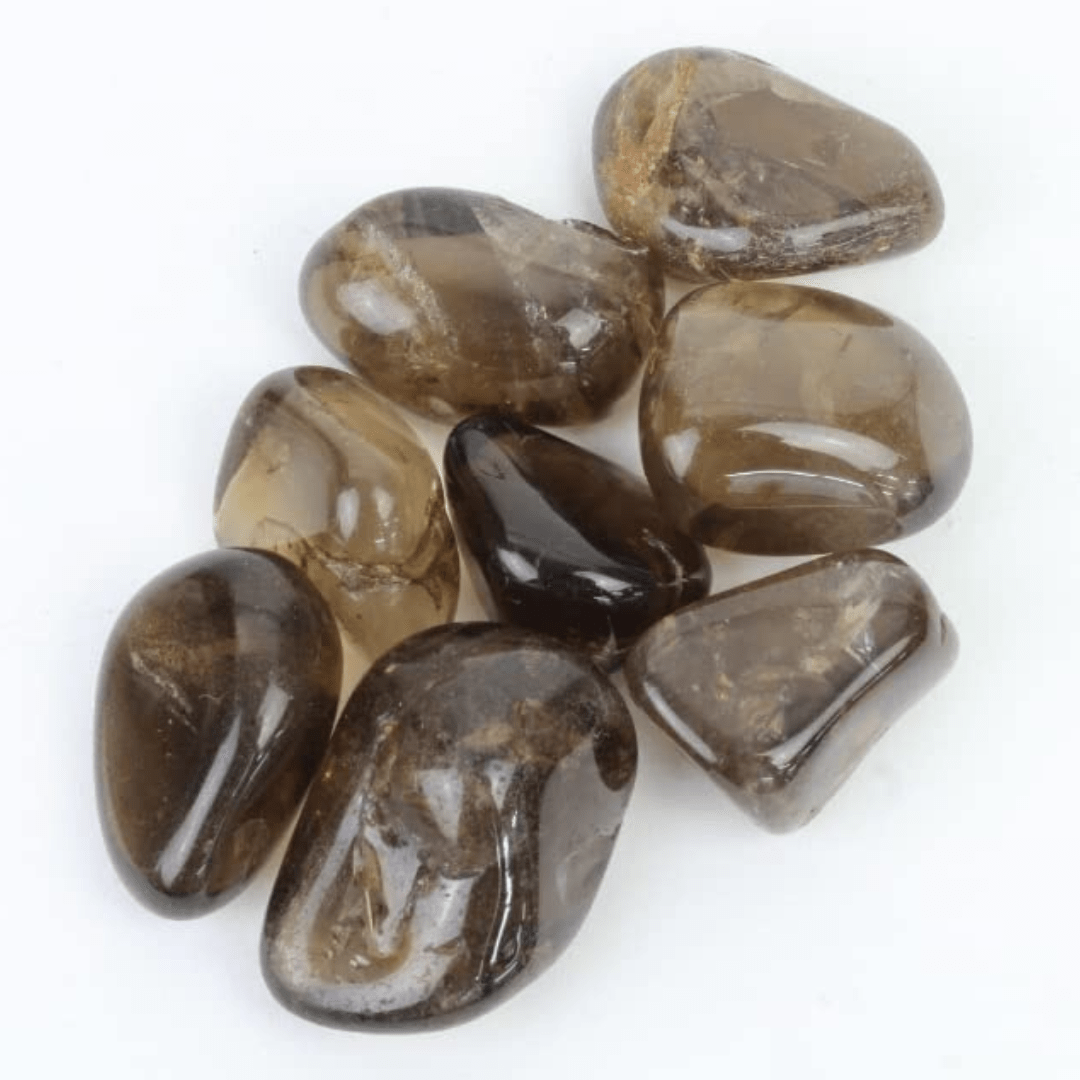 Smokey Quartz Tumble Stone Pack of 5 (Grounding & Stabilizing)