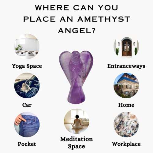 Amethyst Crystal Angel (Protection & Purification)