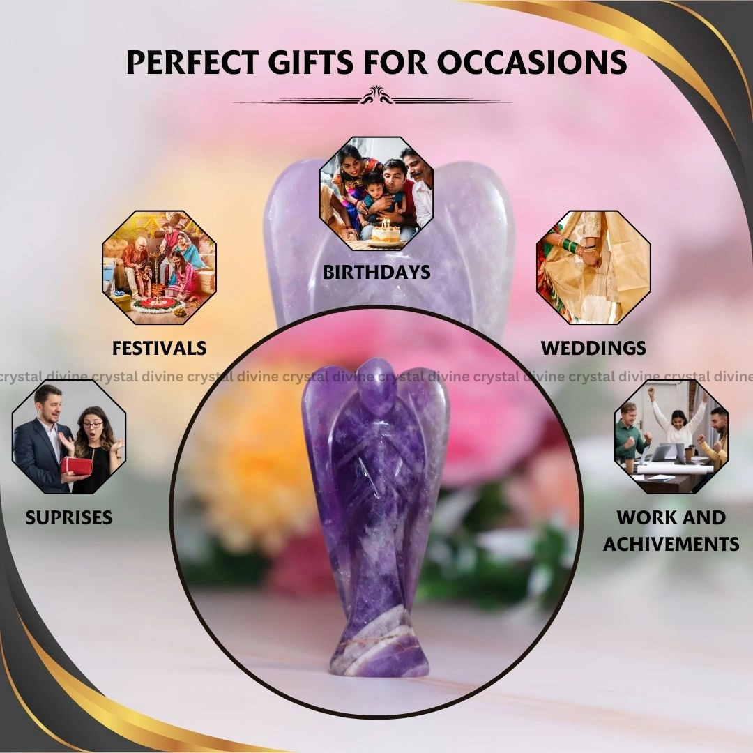 Amethyst Crystal Angel (Protection & Purification)