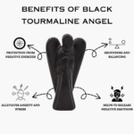 Black Tourmaline Crystal Angel (Protection)
