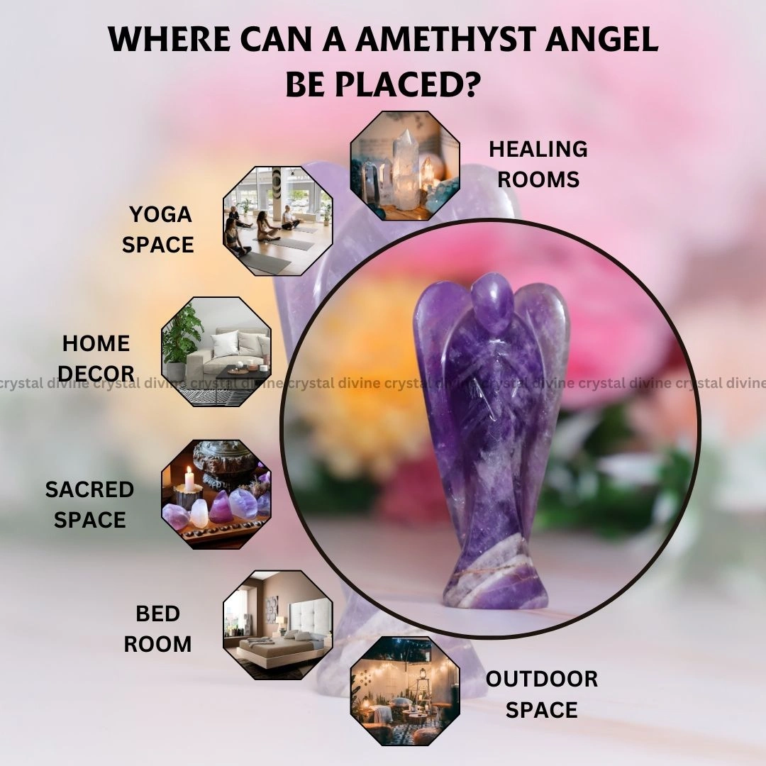 Amethyst Crystal Angel (Protection & Purification)