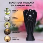 Black Tourmaline Crystal Angel (Protection)
