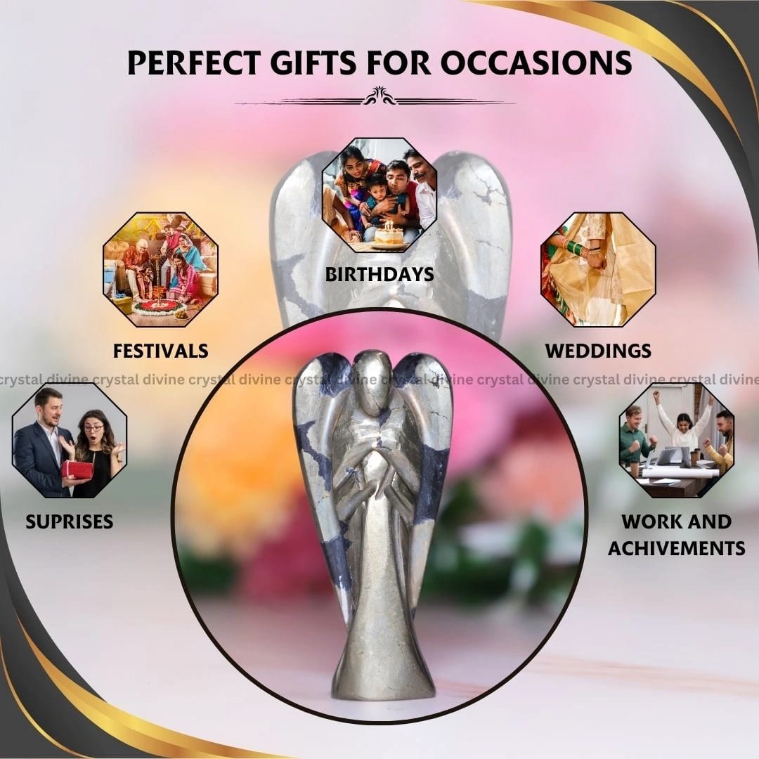 Pyrite Crystal Angel (Confidence & Willpower)