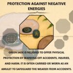 Green Jade Crystal Zibu Coin (Spiritual Connection & Manifestation)