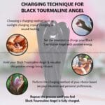 Black Tourmaline Crystal Angel (Protection)