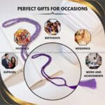 Amethyst Crystal Jaap Mala 108 Beads (Anxiety & Stress Relief)