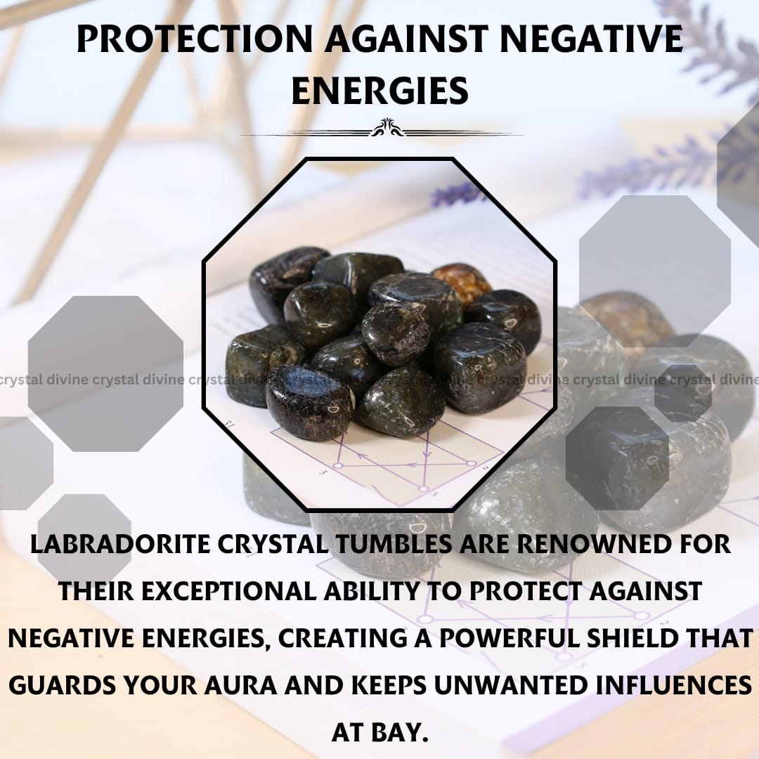 Labradorite Tumble Stone Pack of 5 (Grounding & Stabilizing)