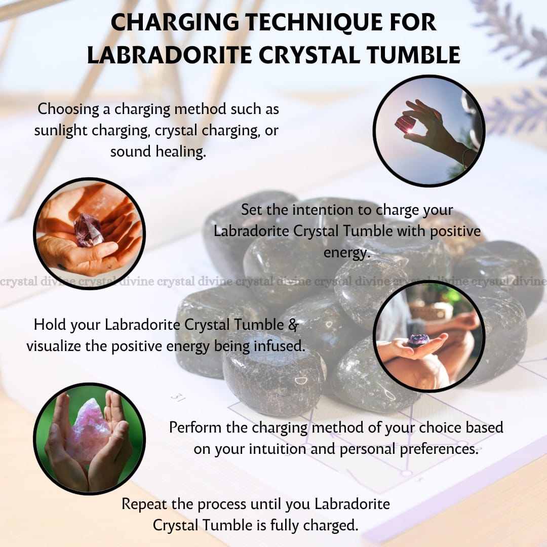 Labradorite Tumble Stone Pack of 5 (Grounding & Stabilizing)