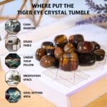 Tiger Eye Tumble Stone Pack of 5 (Protection & Grounding)