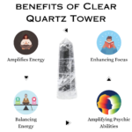 Clear Quartz Crystal Tower - 70 - 100 grams (Amplification of energy)