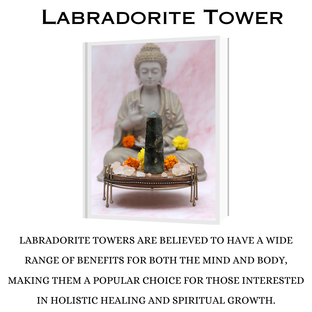 Labradorite Crystal Tower  - 70 - 100 grams (Protection)