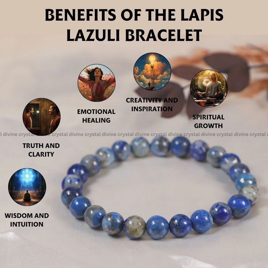 Lapis Lazuli Crystal Bracelet - 8 MM