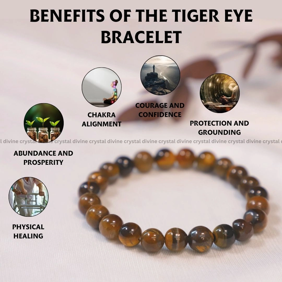 Tiger Eye Crystal Bracelet - 8 MM