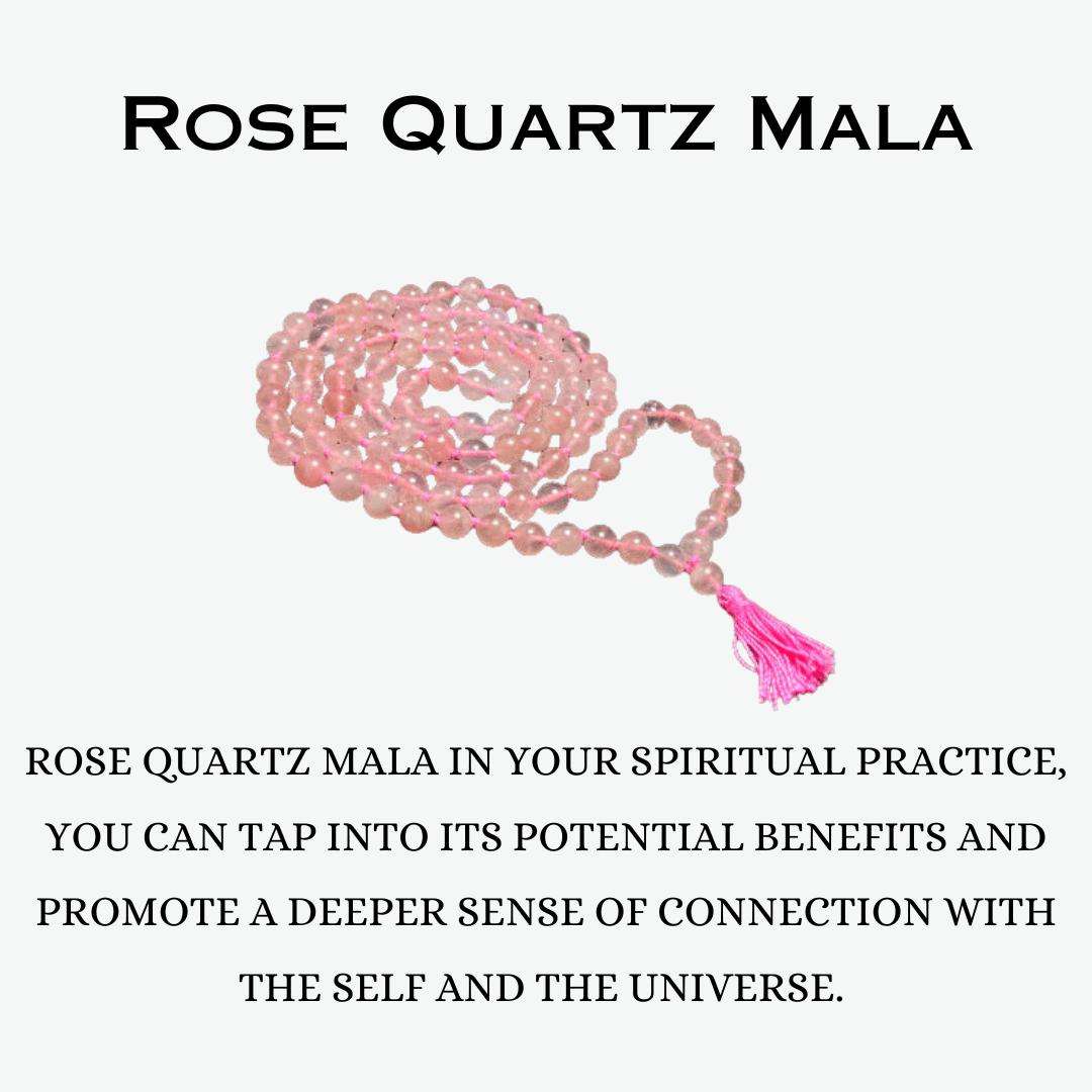 Rose Quartz Jaap Mala 108 Beads (Self Love & Self Acceptance)