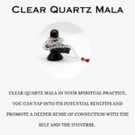 Clear Quartz Jaap Mala 108 Beads (Clarity & Focus)