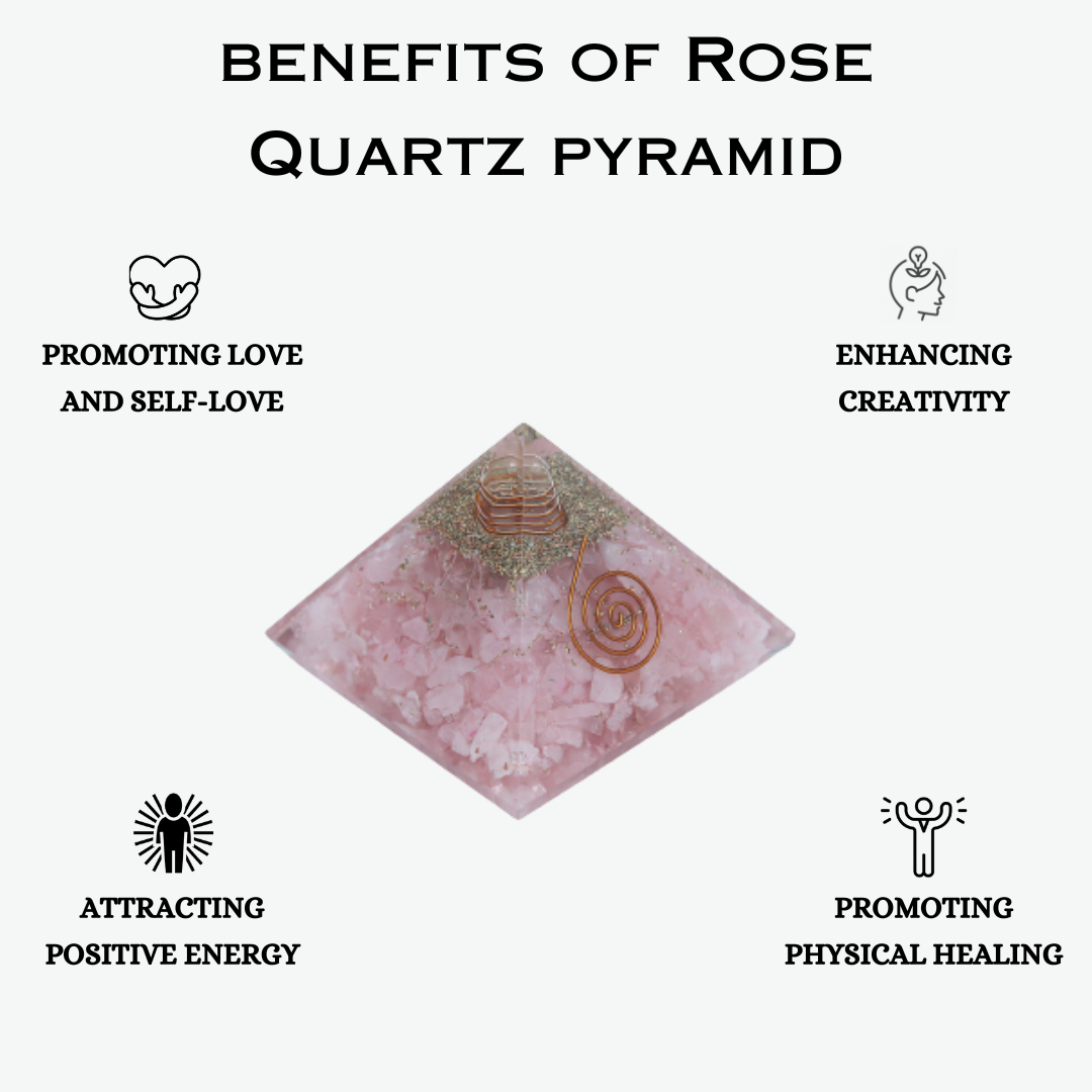 Rose Quartz Pyramid (Attracting Love & Romance)