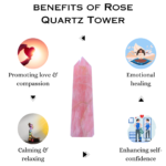 Rose Quartz Crystal Tower  - 70 - 100 grams (Love & Compassion)