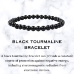 Black Tourmaline Bracelet - 8 MM (Grounding & Balance)