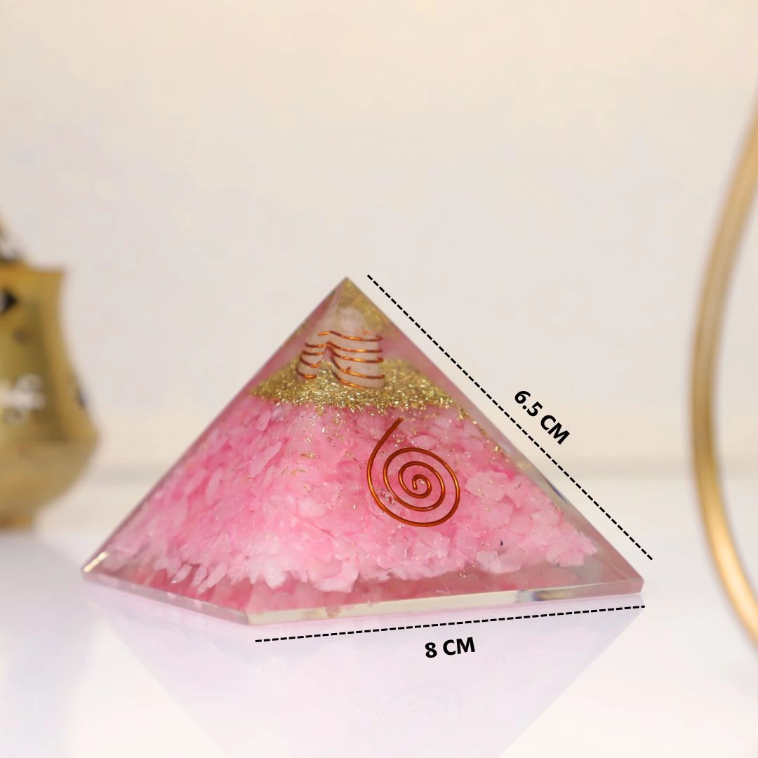 Rose Quartz Crystal Pyramid (Attracting Love & Romance)