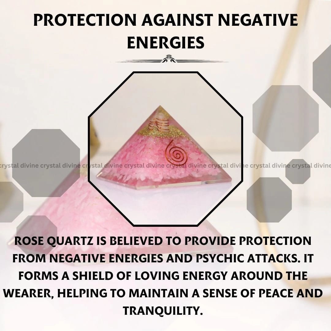 Rose Quartz Crystal Pyramid (Attracting Love & Romance)