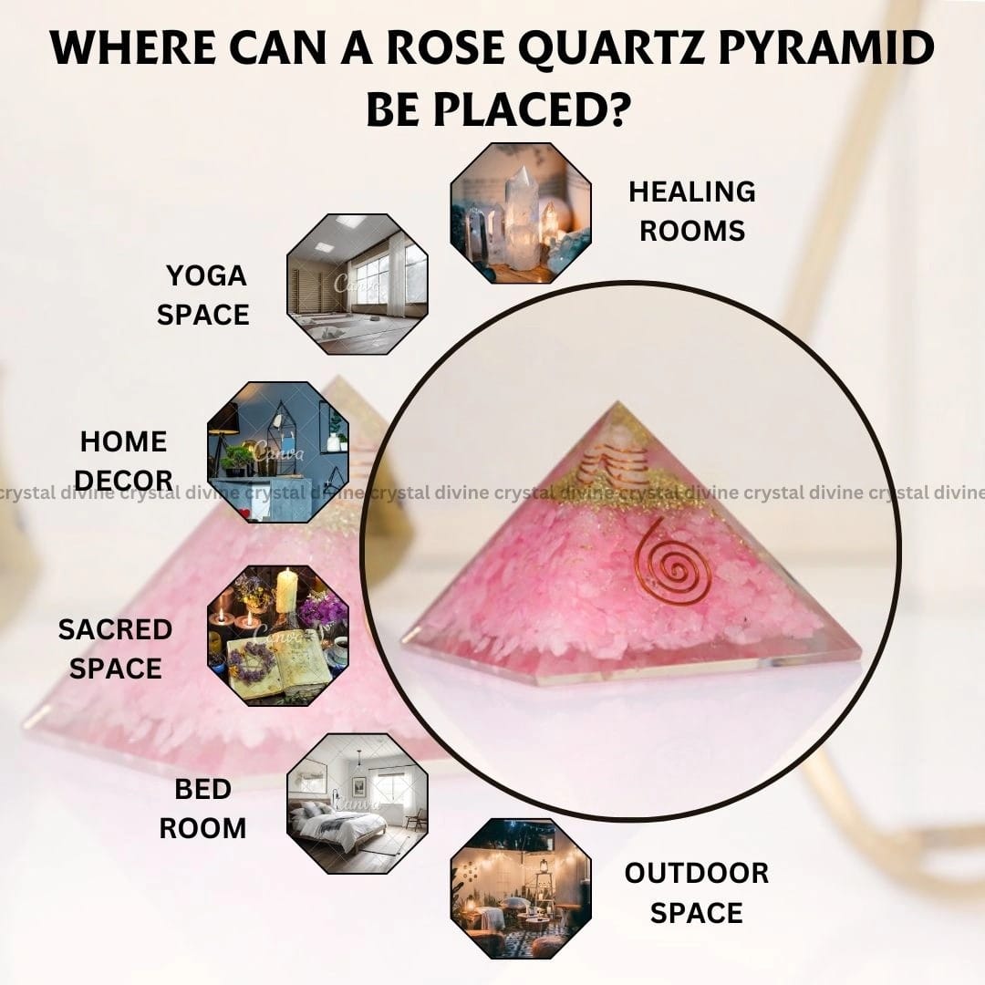 Rose Quartz Crystal Pyramid (Attracting Love & Romance)