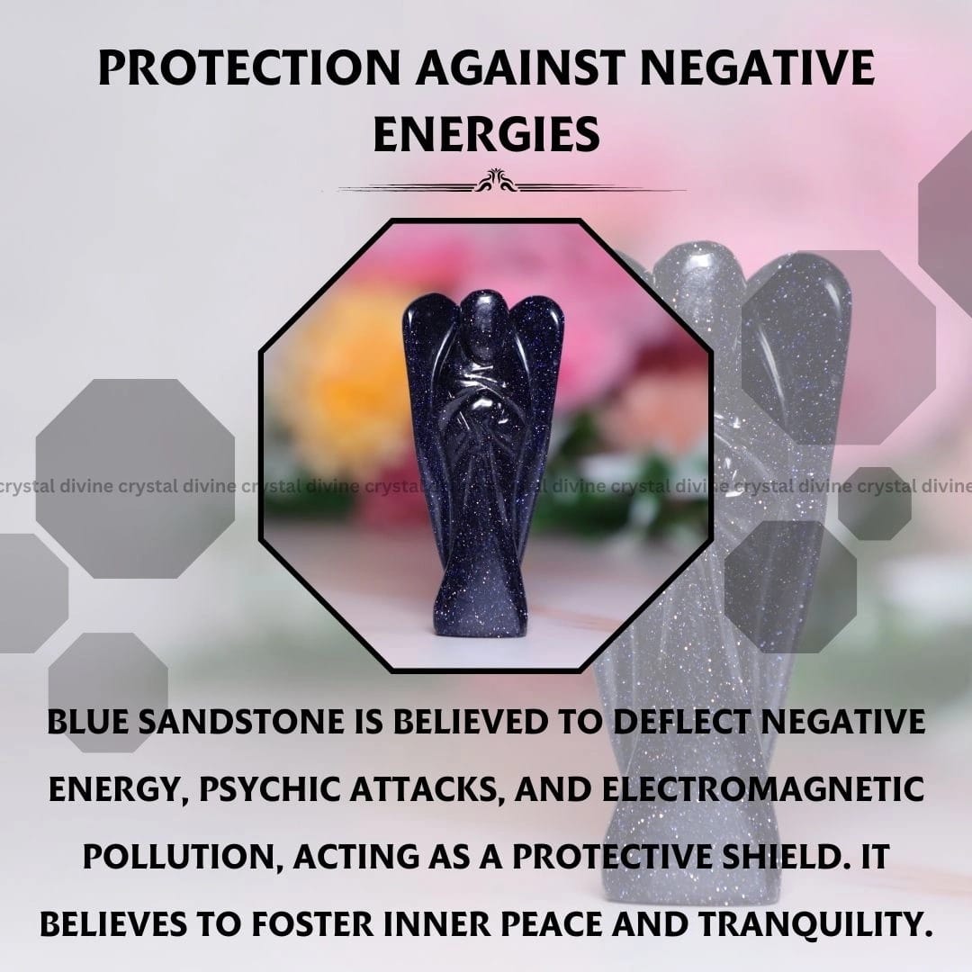 Blue Sandstone Crystal Angel (Communication & Clarity)