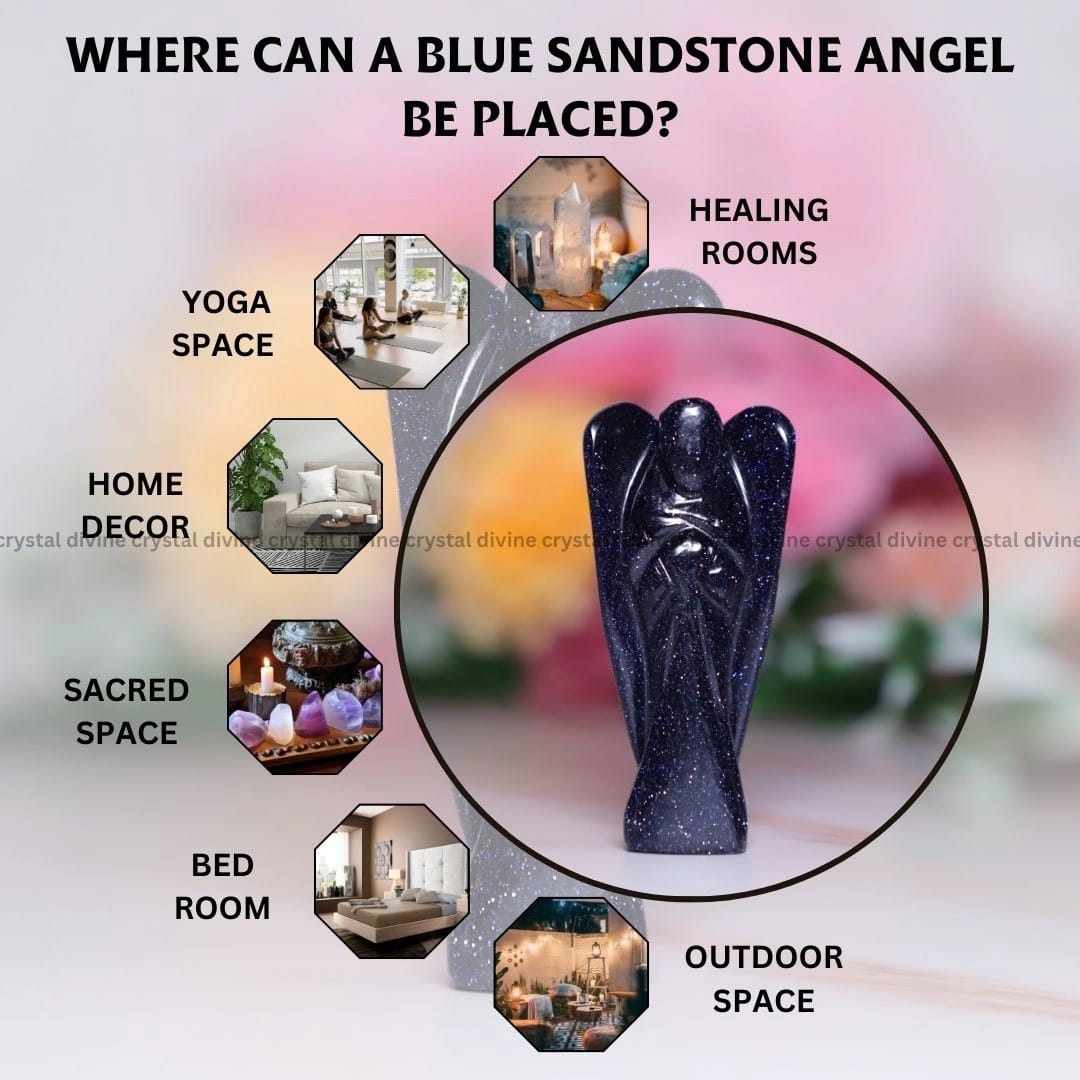 Blue Sandstone Crystal Angel (Communication & Clarity)
