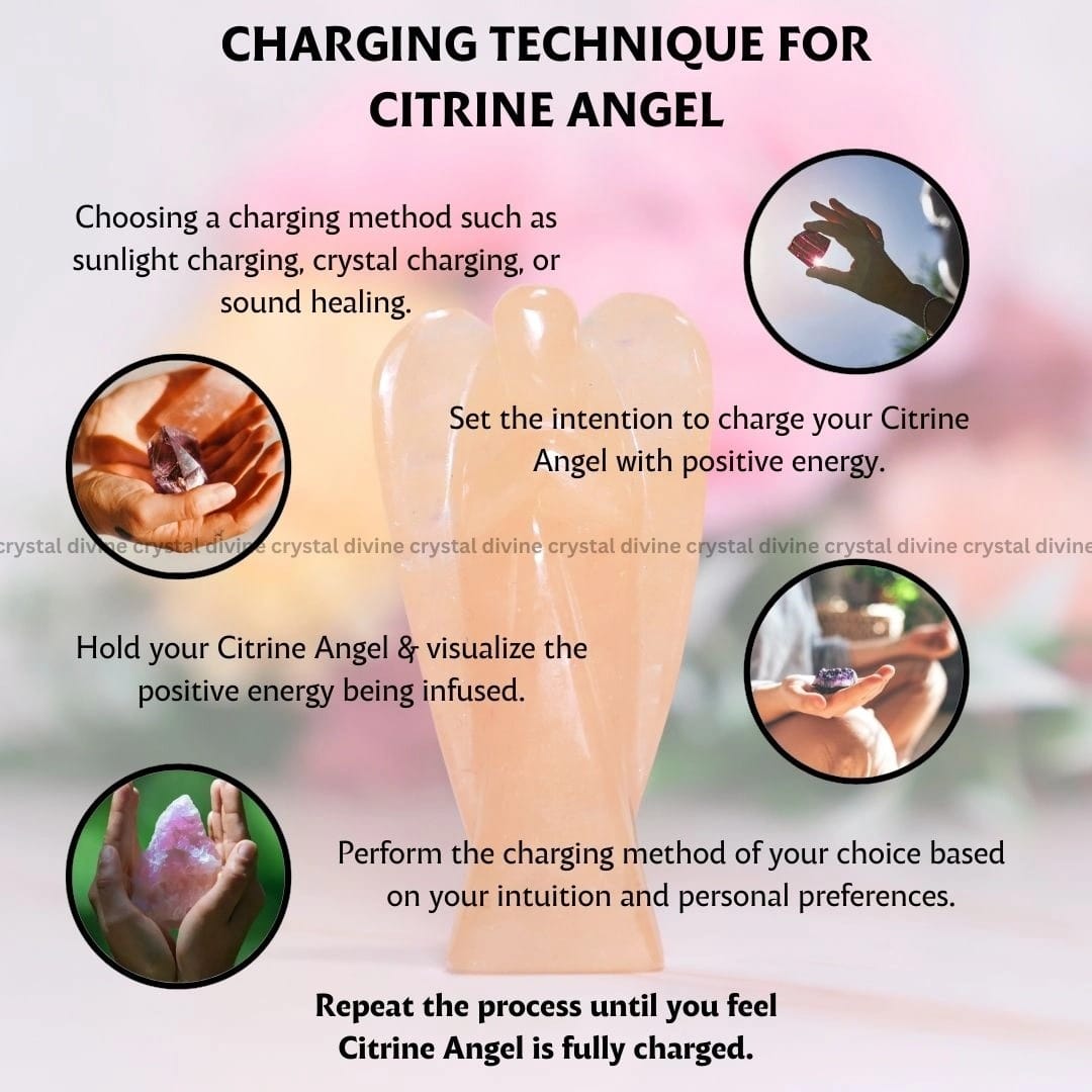 Citrine Crystal Angel (Abundance & Prosperity)