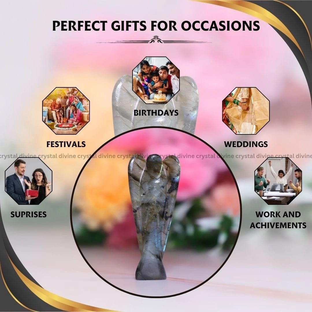 Labradorite Crystal Angel (Confidence & Self-Expression)