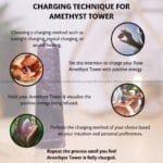 Amethyst Crystal Tower  - 70 - 100 grams (Calming & Soothing)