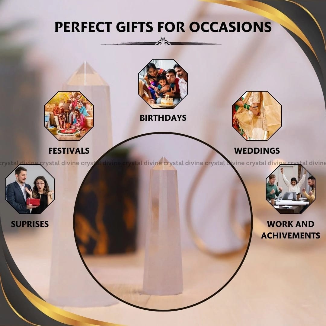 Clear Quartz Crystal Tower - 70 - 100 grams (Amplification of energy)