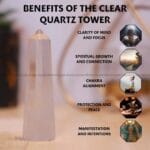Clear Quartz Crystal Tower - 70 - 100 grams (Amplification of energy)