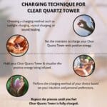 Clear Quartz Crystal Tower - 70 - 100 grams (Amplification of energy)