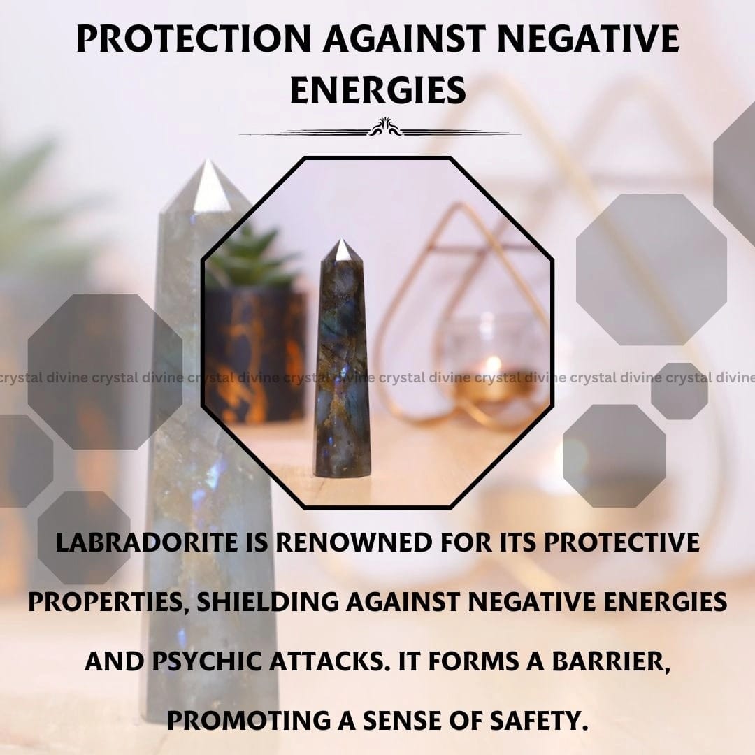 Labradorite Crystal Tower  - 70 - 100 grams (Protection)