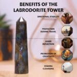 Labradorite Crystal Tower  - 70 - 100 grams (Protection)