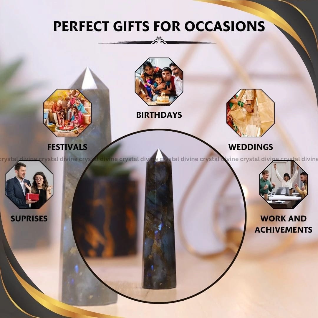 Labradorite Crystal Tower  - 70 - 100 grams (Protection)