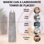 Labradorite Crystal Tower  - 70 - 100 grams (Protection)