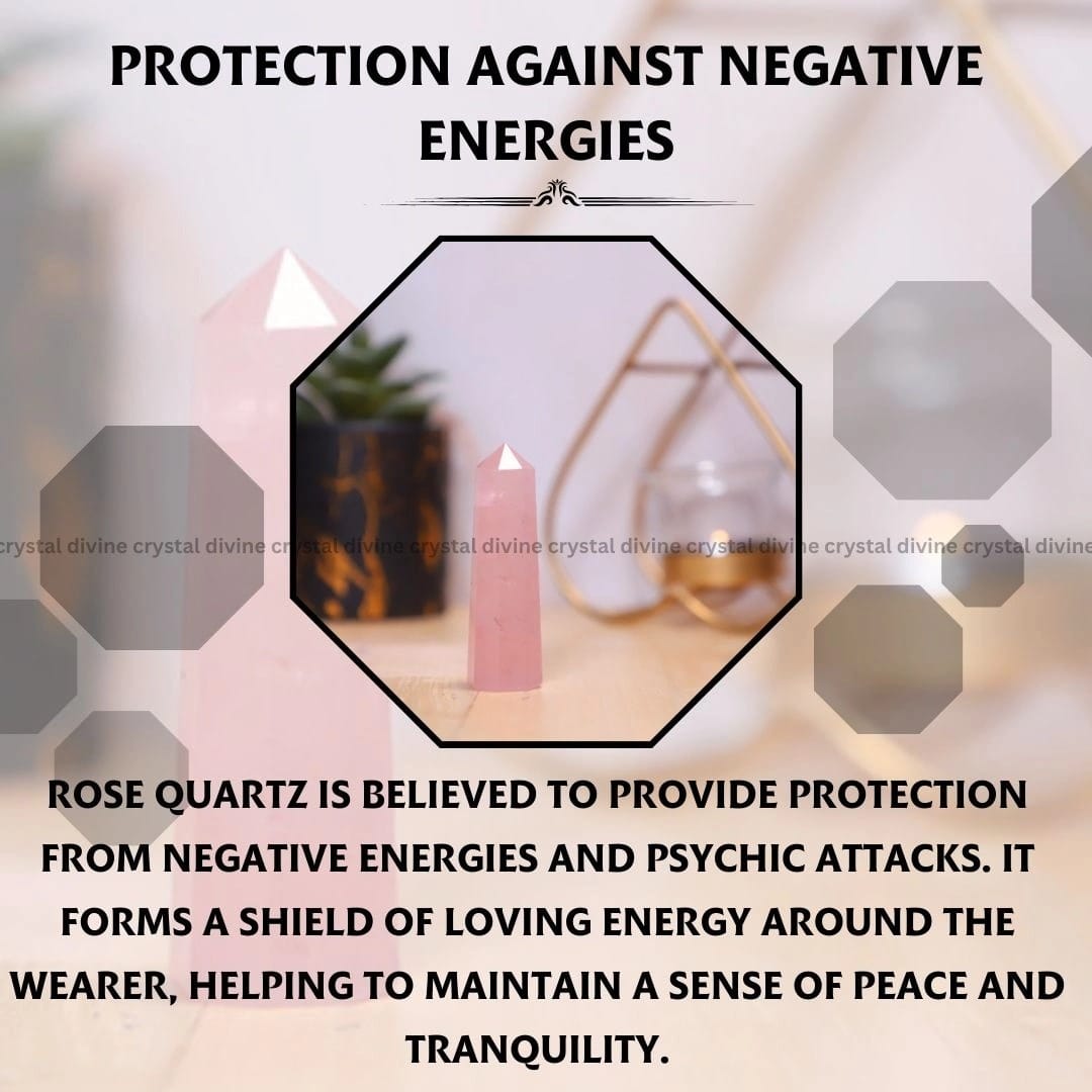 Rose Quartz Crystal Tower  - 70 - 100 grams (Love & Compassion)