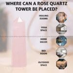 Rose Quartz Crystal Tower  - 70 - 100 grams (Love & Compassion)