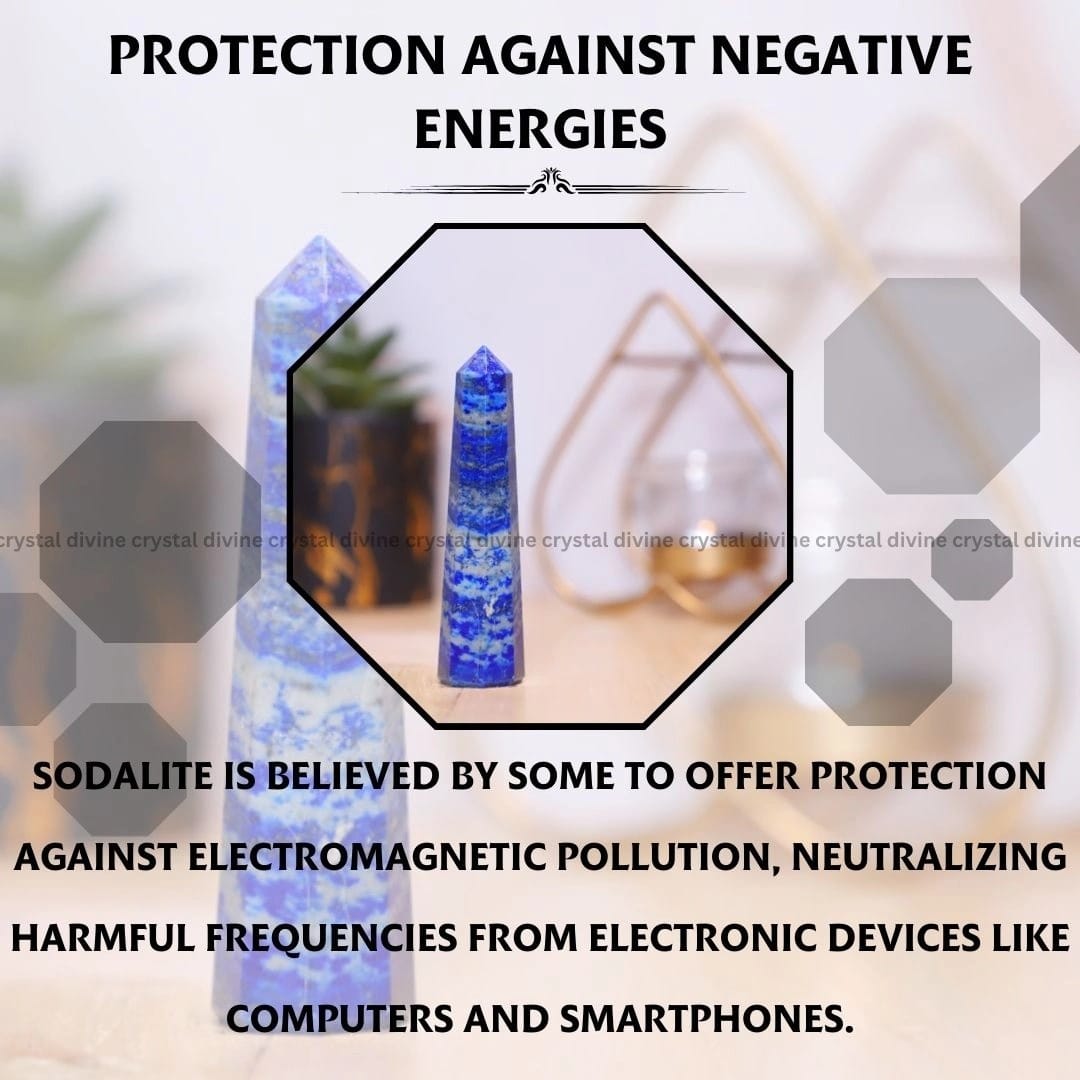 Sodalite Crystal Tower - 70 - 100 grams (Communication & Expression)