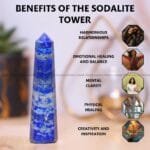 Sodalite Crystal Tower - 70 - 100 grams (Communication & Expression)
