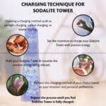 Sodalite Crystal Tower - 70 - 100 grams (Communication & Expression)