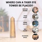 Tiger Eye Crystal Tower - 70 - 100 grams (Confidence & Courage)