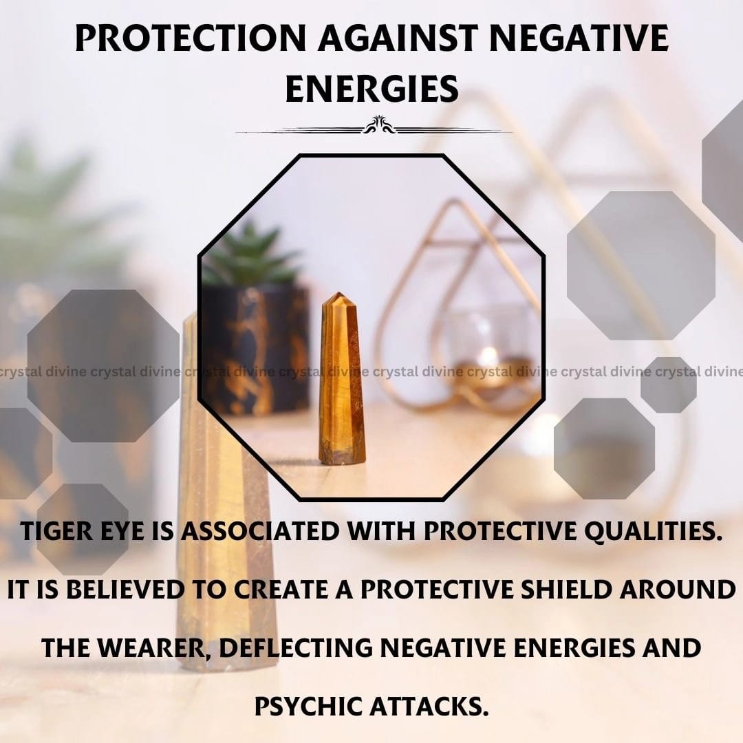 Tiger Eye Crystal Tower - 70 - 100 grams (Confidence & Courage)