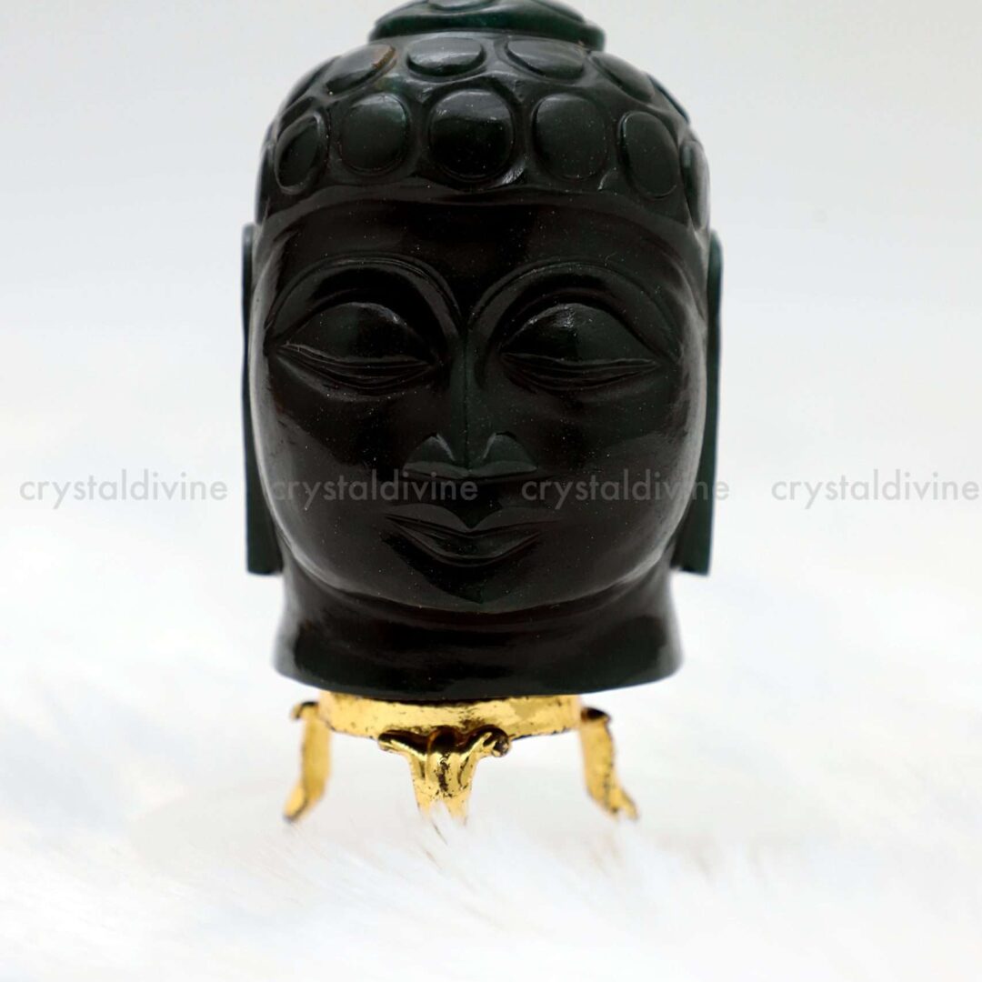 Green Jade Buddha Head (Emotional balance & Spiritual growth)