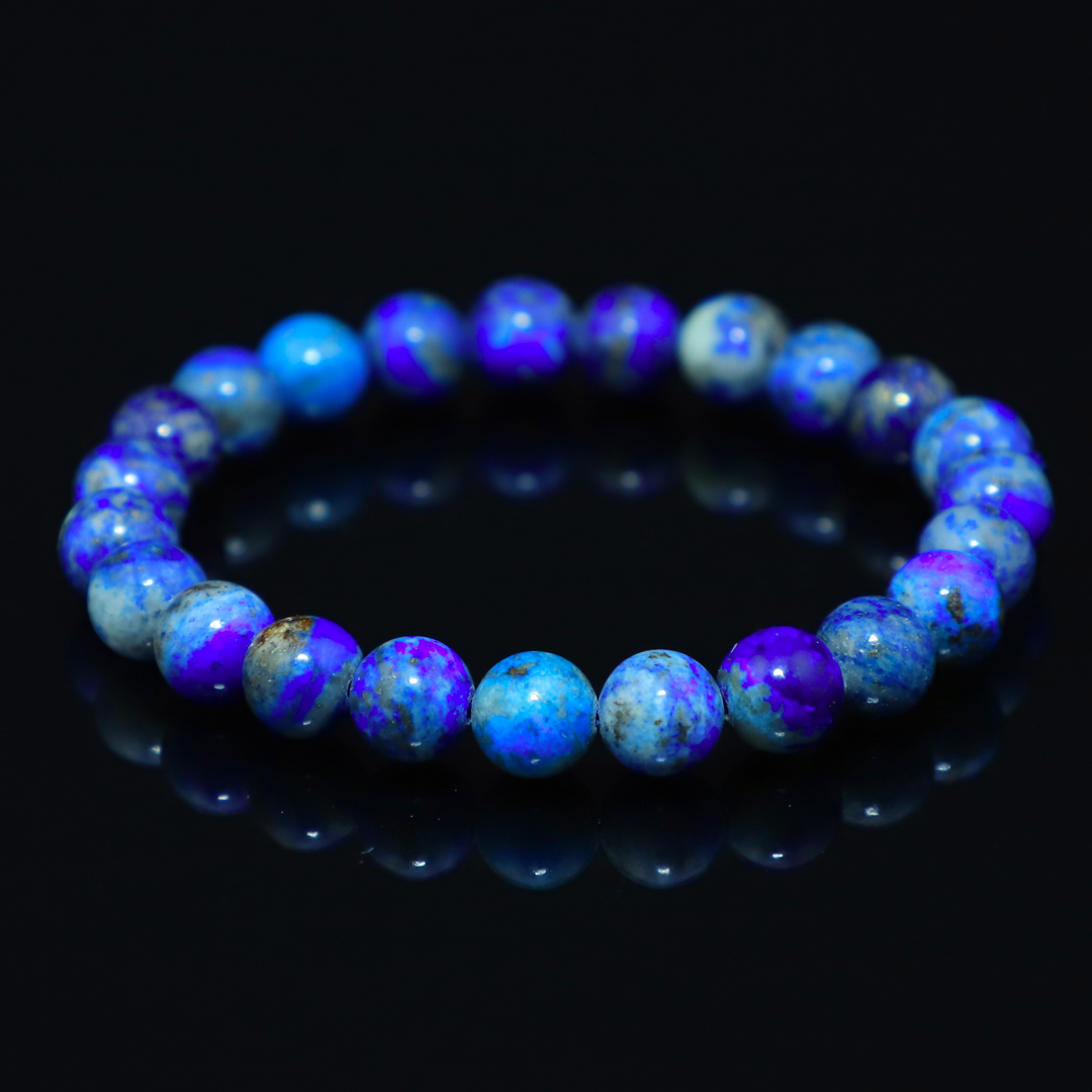Lapis Lazuli, Chrysocolla, Sunstone Healing Bracelet
