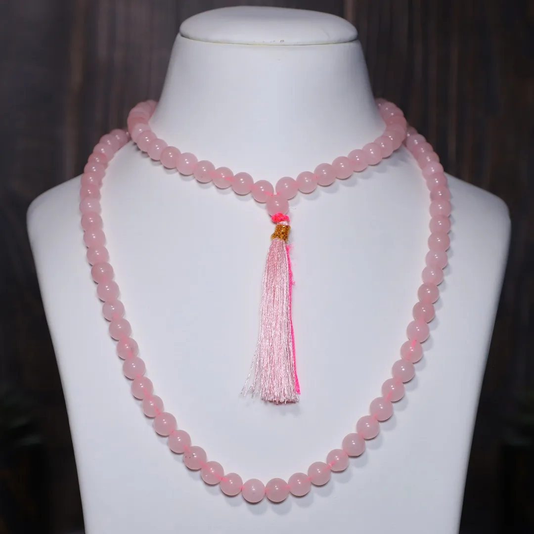 Rose Quartz Jaap Mala 108 Beads (Self Love & Self Acceptance)