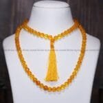 Citrine Crystal Jaap Mala 108 Beads (Creativity & Motivation)