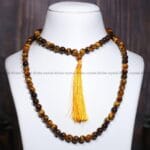 Tiger Eye Crystal Jaap Mala 108 Bead's (Confidence & Courage)